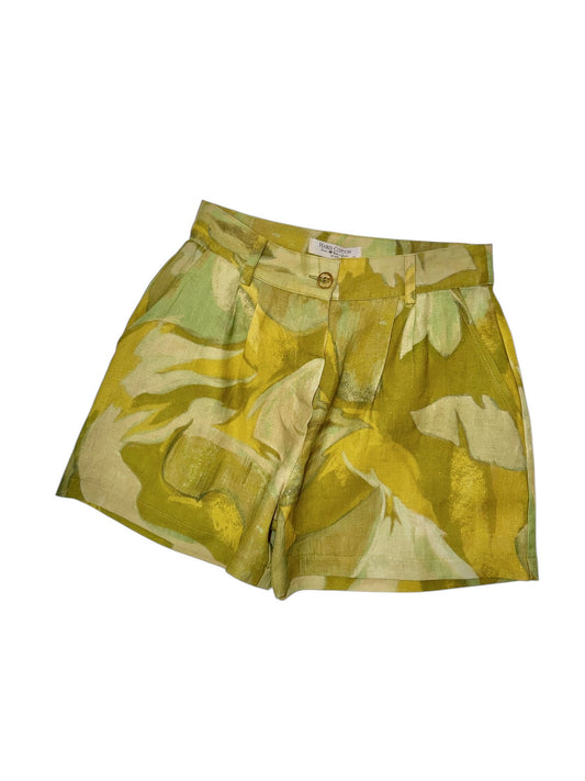 Printed Linen Short in beige by Haris Cotton