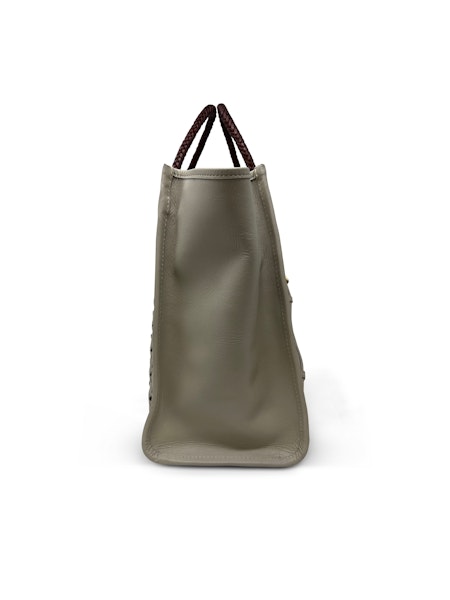 Lazer Criss Cross Mini Tote in chalk by Kempton