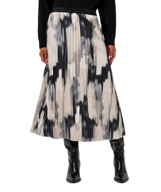 Printed Pleat Skirt in bow fade print by Esqualo