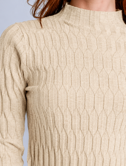Daza Sweater Top in ecru by Kerisma