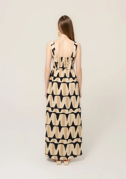 Janie Dress in black vista by Bel Kazan