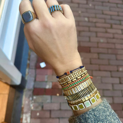 Stairs Bracelet in red/brass by JUJU