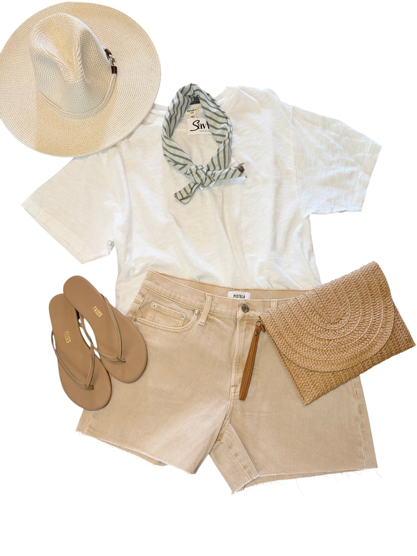 Loose Crew Tee in white by Dylan