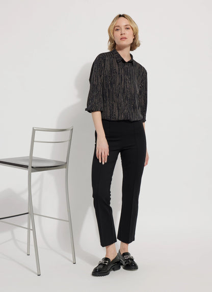 Ankle Elysse Ponte Pant in black by Lysse