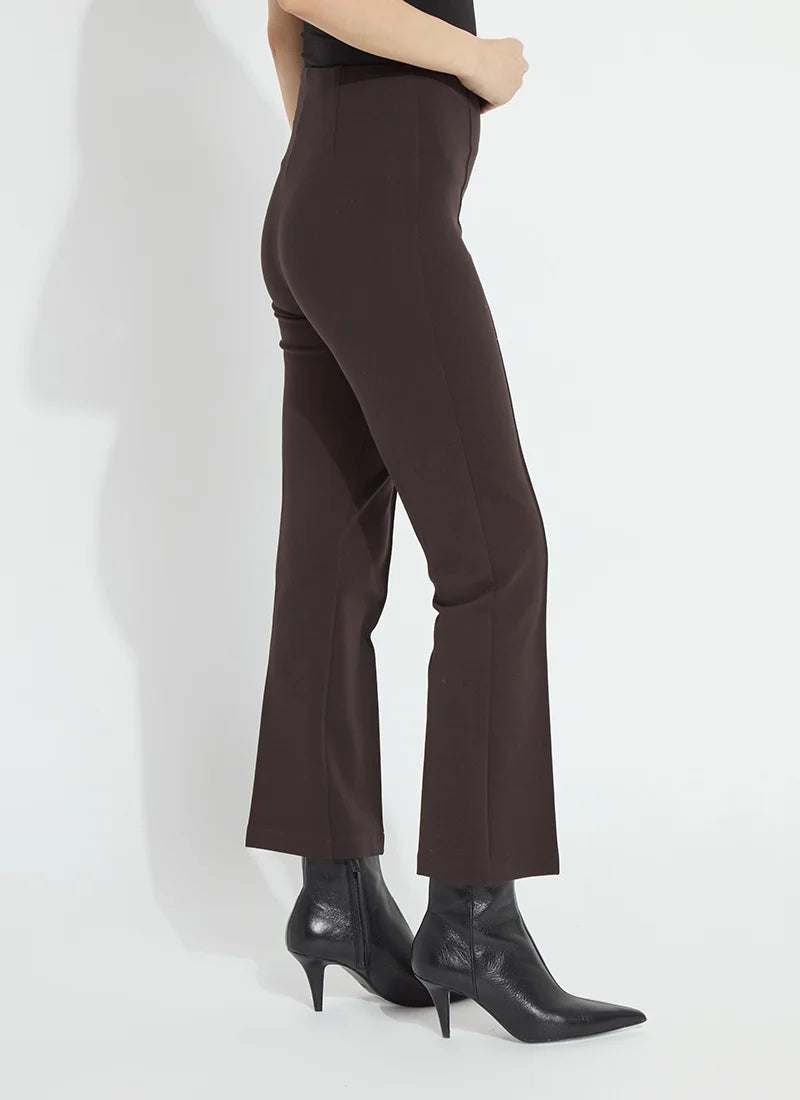 Ankle Elysse Ponte Pant in double espresso by Lysse