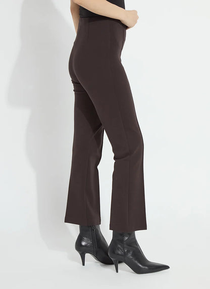 Ankle Elysse Ponte Pant in double espresso by Lysse