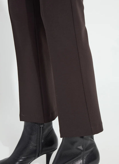 Ankle Elysse Ponte Pant in double espresso by Lysse