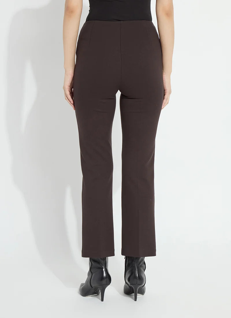 Ankle Elysse Ponte Pant in double espresso by Lysse