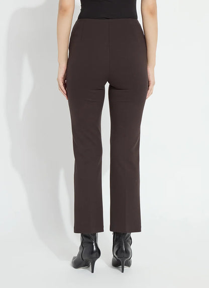 Ankle Elysse Ponte Pant in double espresso by Lysse