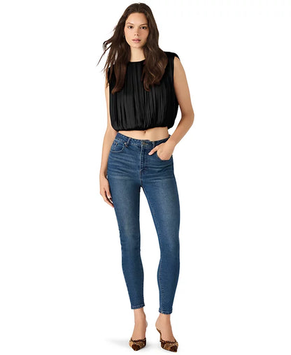 Milana Top in black by Steve Madden