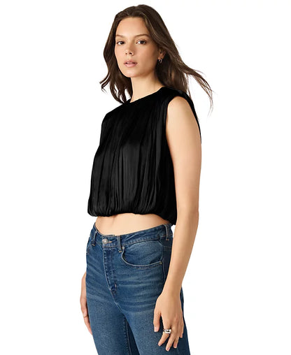 Milana Top in black by Steve Madden