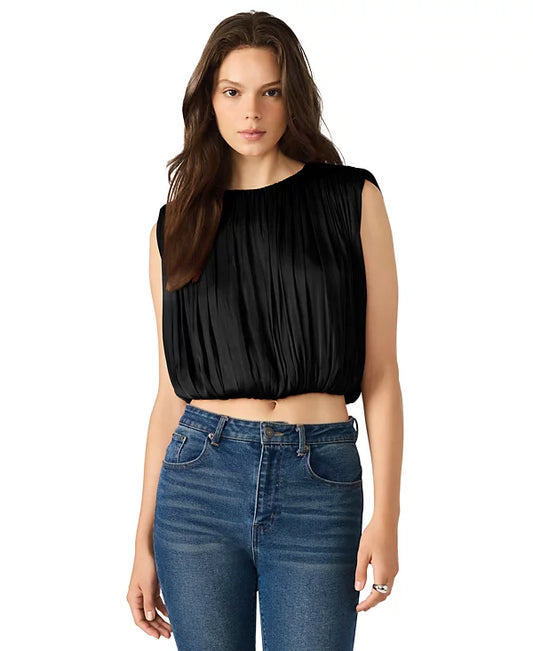 Milana Top in black by Steve Madden