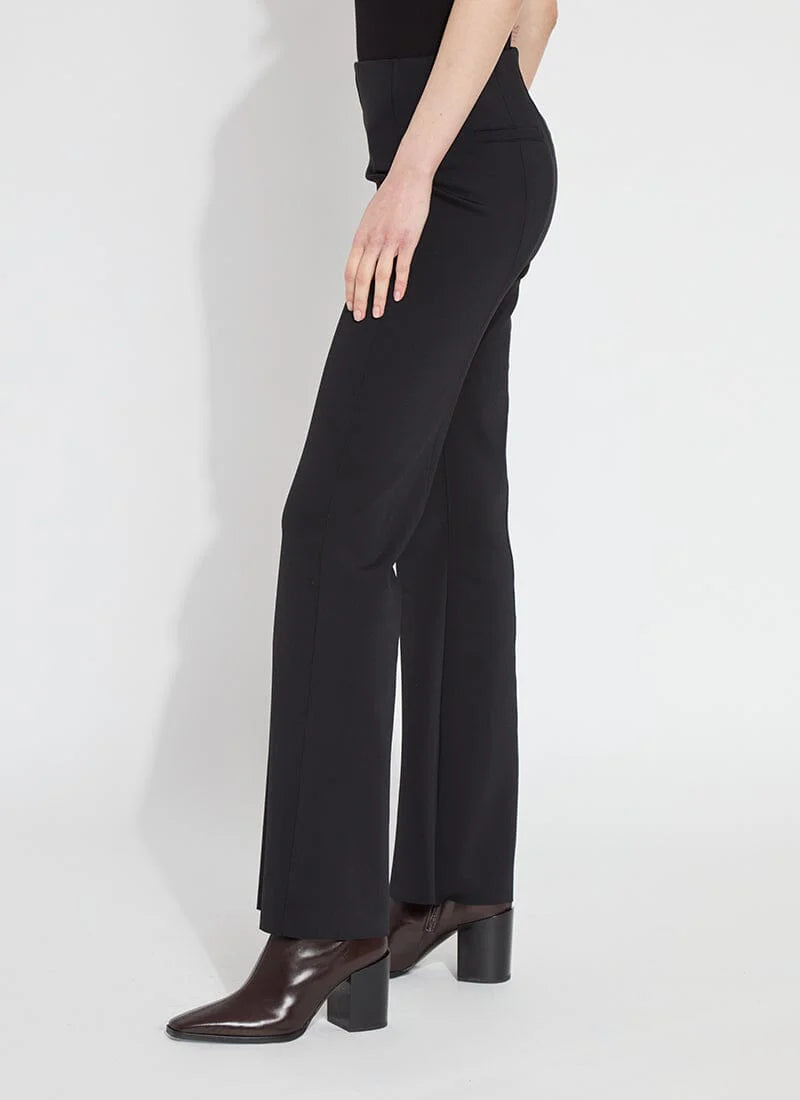 Spencer Hi Waist Neoprene Trouser Pants in black by Lysse