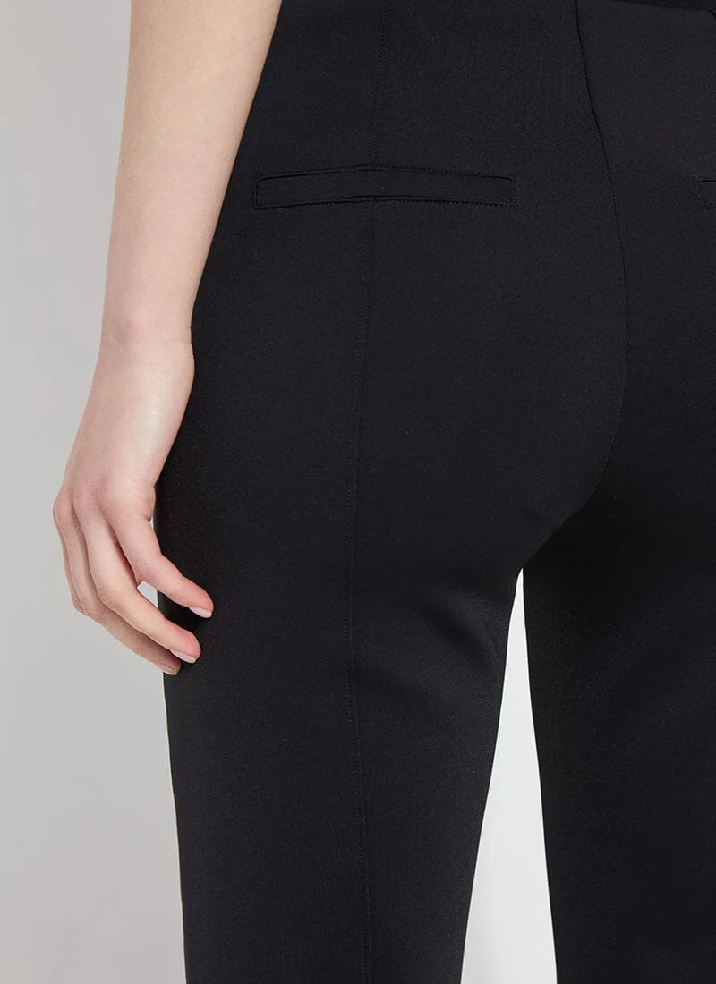 Spencer Hi Waist Neoprene Trouser Pants in black by Lysse