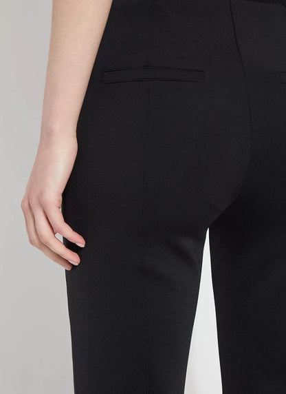 Spencer Hi Waist Neoprene Trouser Pants in black by Lysse