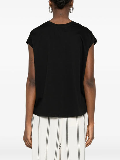 Jersey Top in black by Psophia