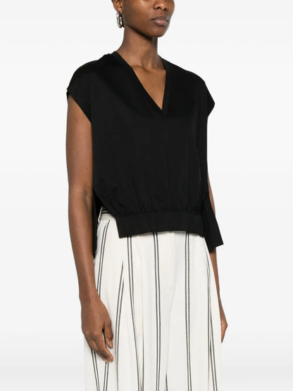 Jersey Top in black by Psophia