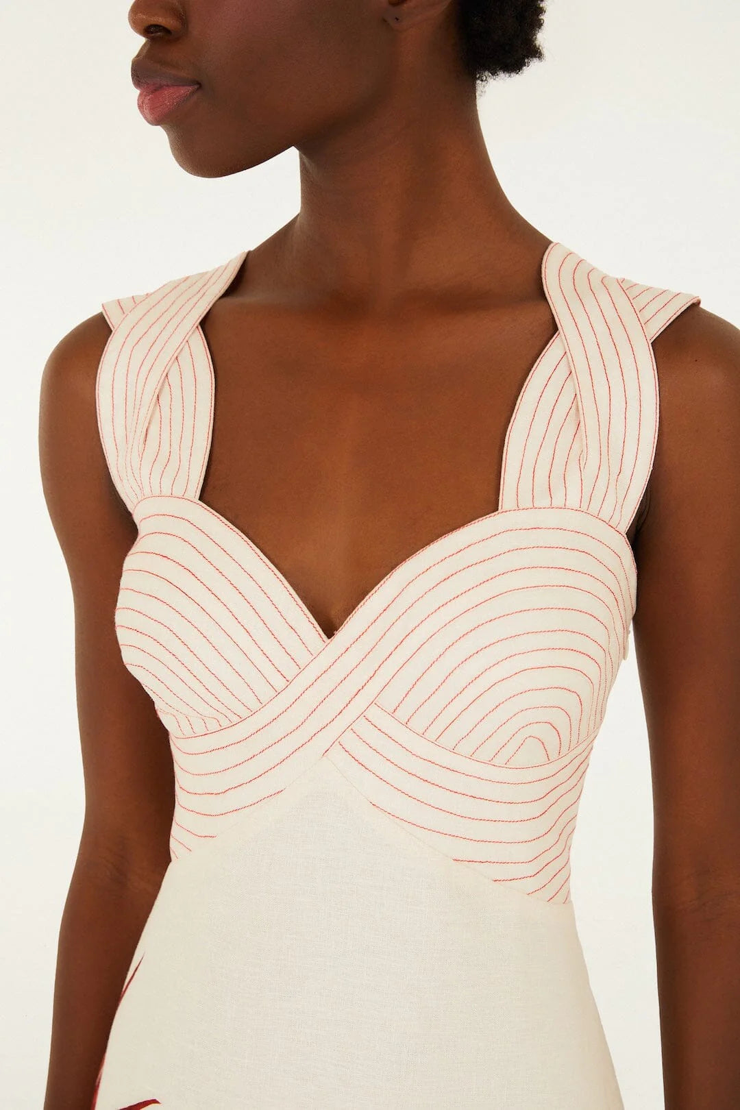 Strelitzia Midi Dress in sand by Farm Rio