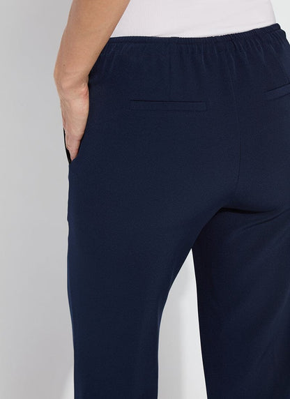 Genevieve Drawstring Trouser in true navy by Lysse