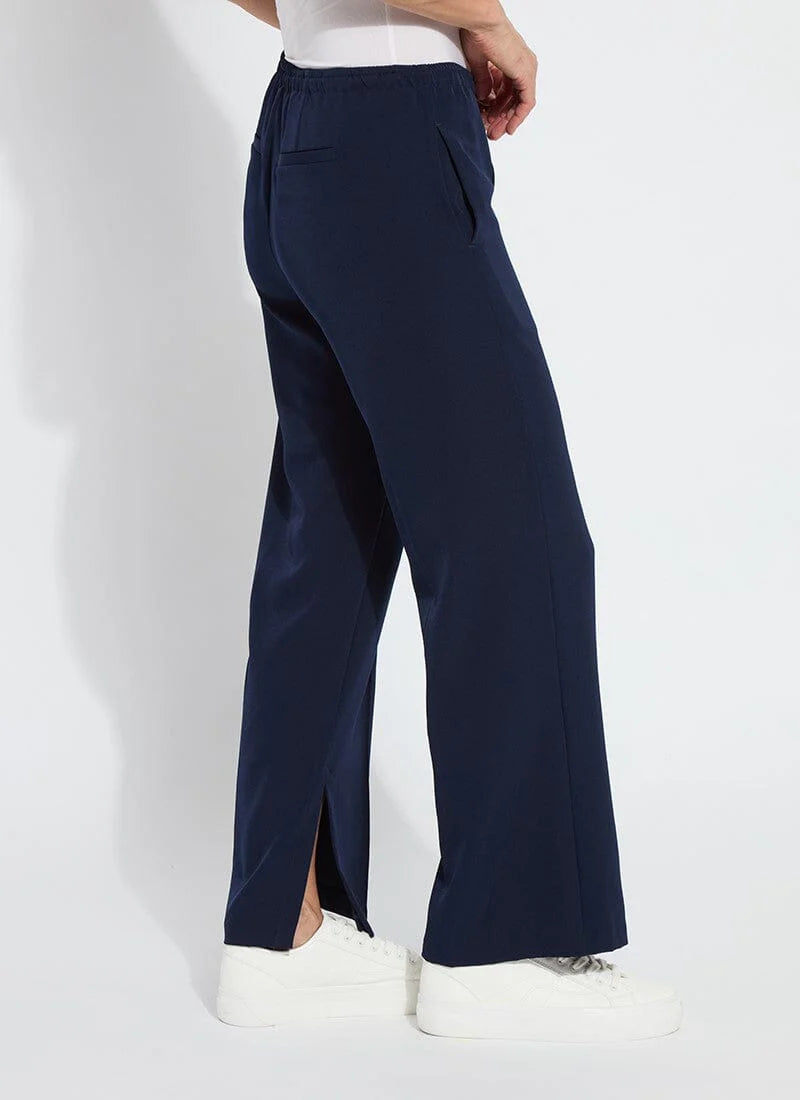 Genevieve Drawstring Trouser in true navy by Lysse