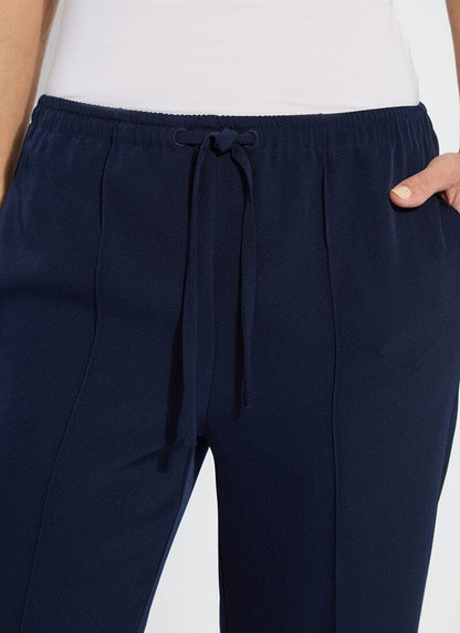 Genevieve Drawstring Trouser in true navy by Lysse
