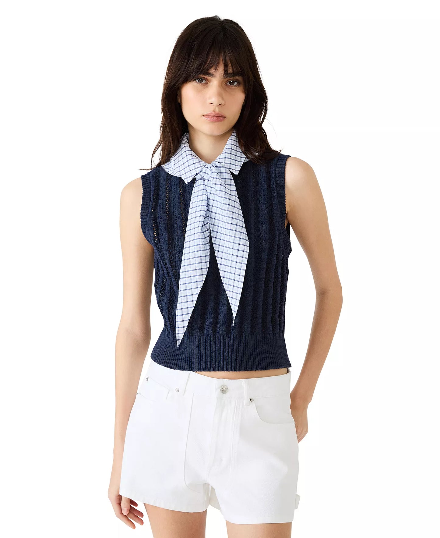 Embree Sweater Vest in Marine by Steve Madden