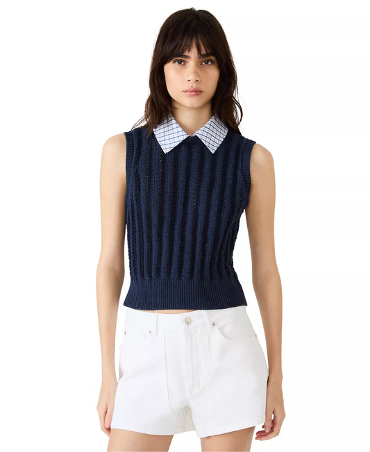 Embree Sweater Vest in Marine by Steve Madden