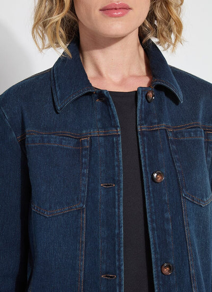 Classic Denim Jacket in indigo by Lysse
