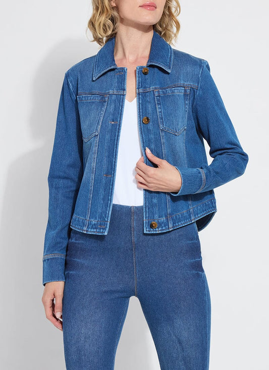 Classic Denim Jacket in mid-wash  by Lysse