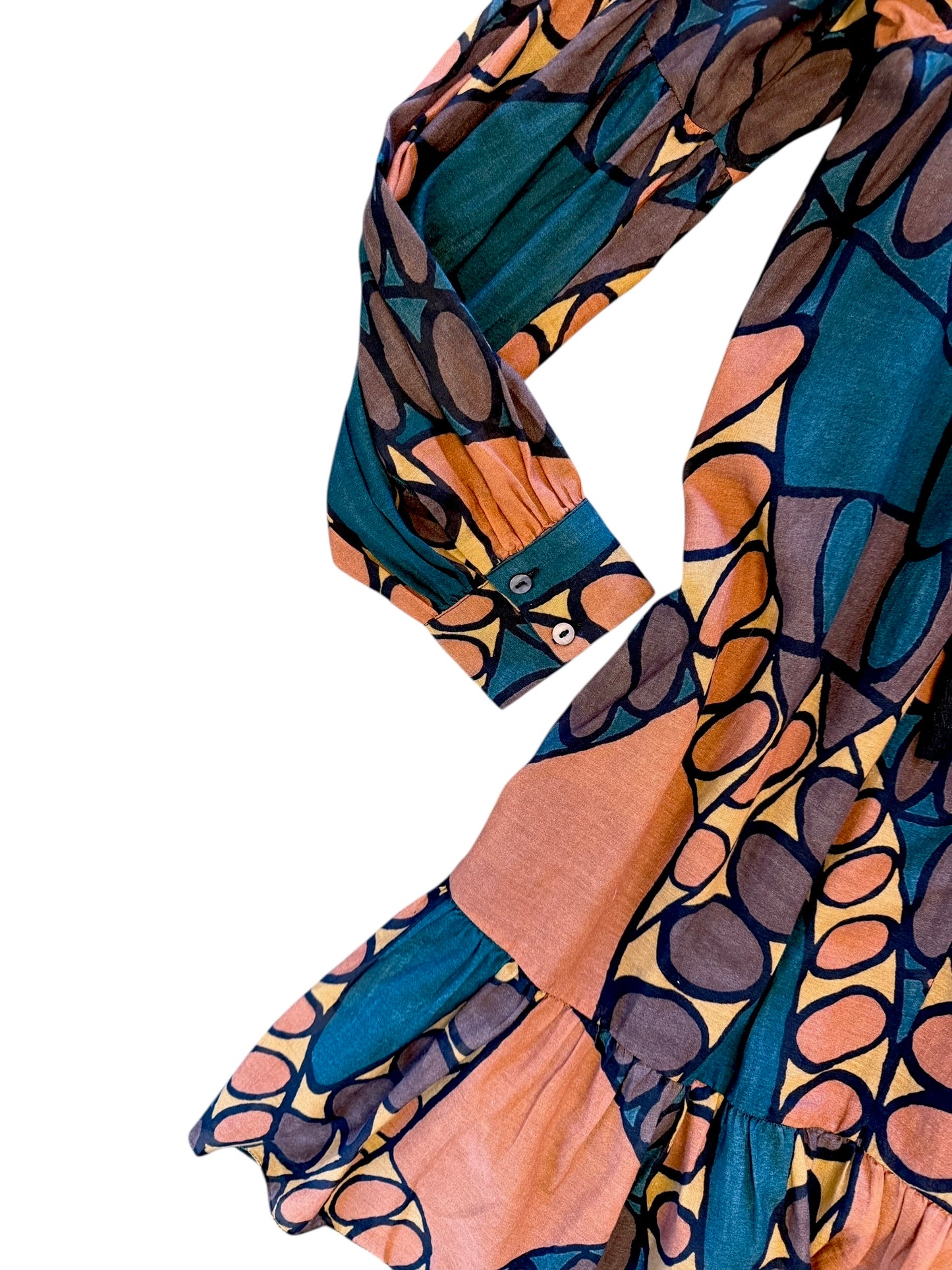 Alani Mini Dress in dark saguaro by Cleobella