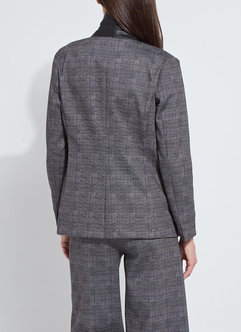 Everest Ponte Blazer in charcoal glen plaid by Lysse