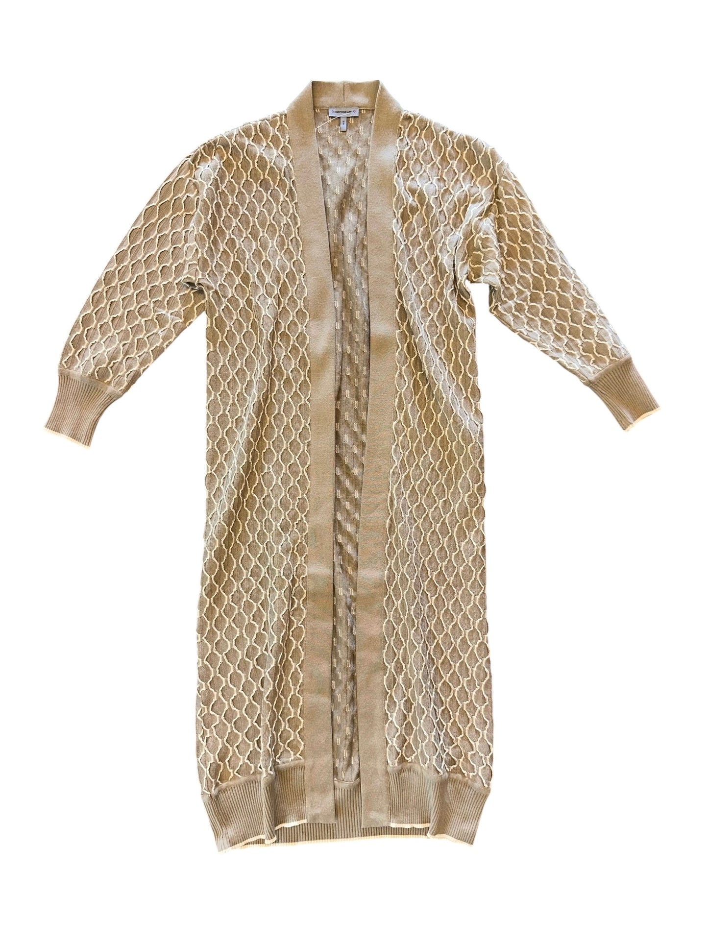 Laquinta Duster Cardigan in sandstone by Conditions Apply