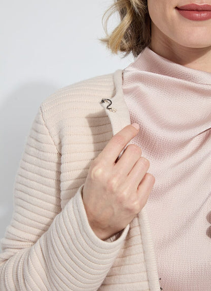 Marigold Cardigan Sweater Jacket in rose petal by Lysse