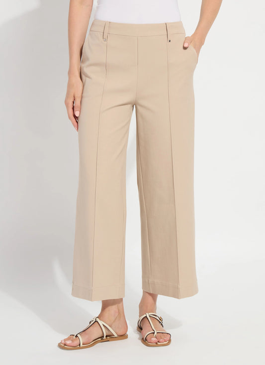 Miranda Straight Leg Trouser in khaki by Lysse