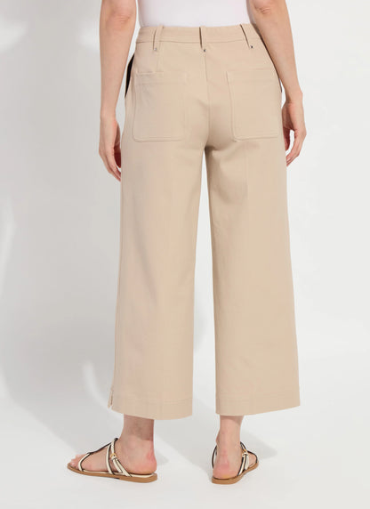 Miranda Straight Leg Trouser in khaki by Lysse