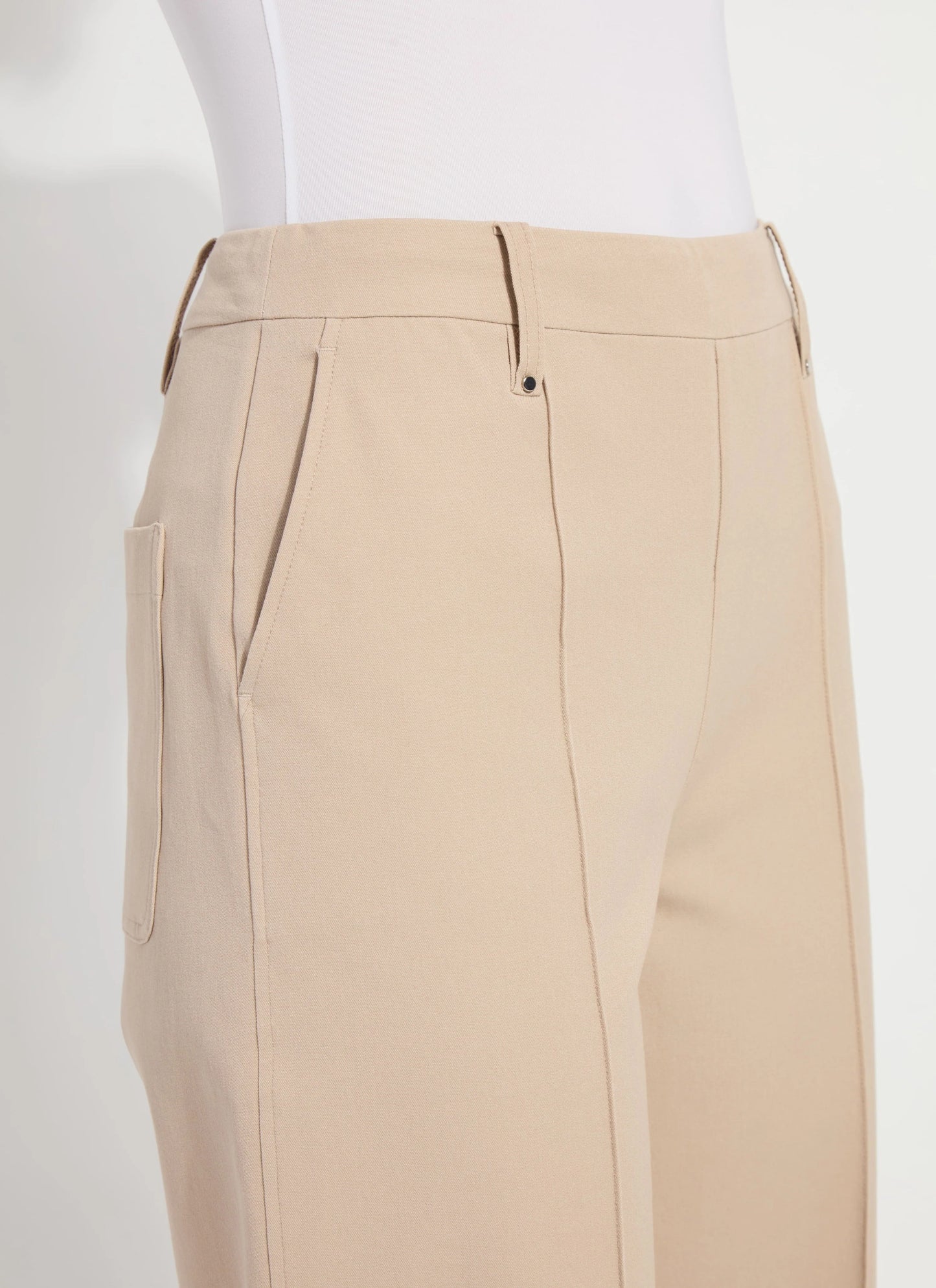 Miranda Straight Leg Trouser in khaki by Lysse