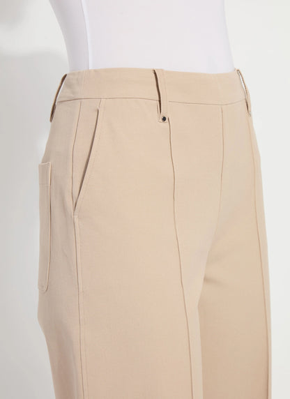 Miranda Straight Leg Trouser in khaki by Lysse