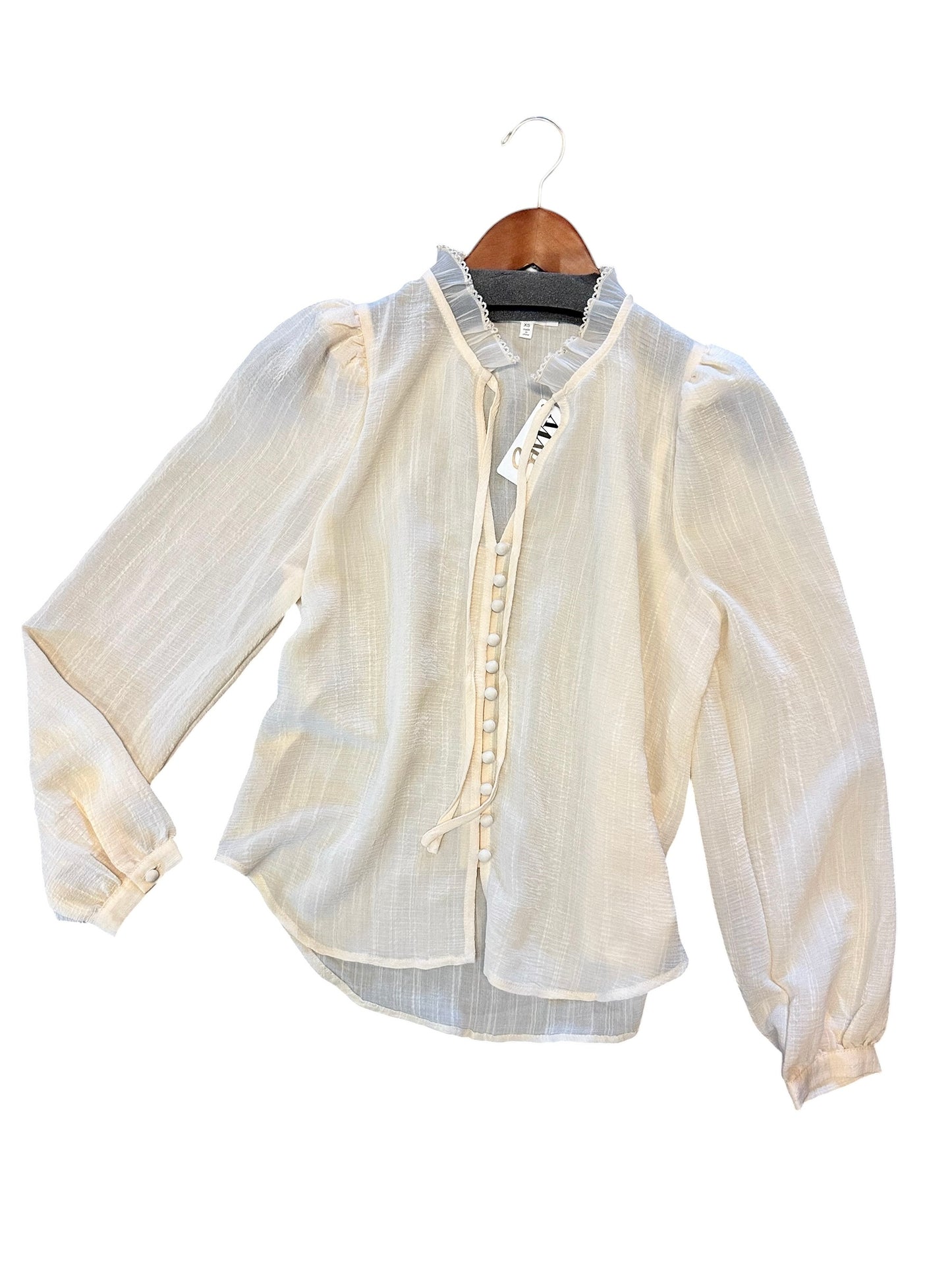 Heath Blouse in ivory by Heartloom