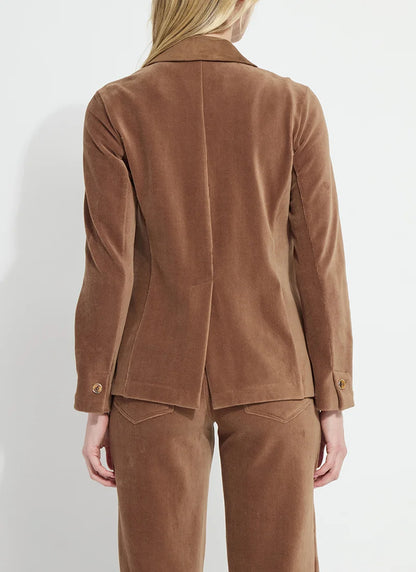 Tilda St Baby Cord Blazer in antique toffee by Lysse