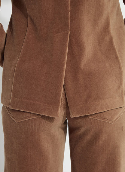 Tilda St Baby Cord Blazer in antique toffee by Lysse