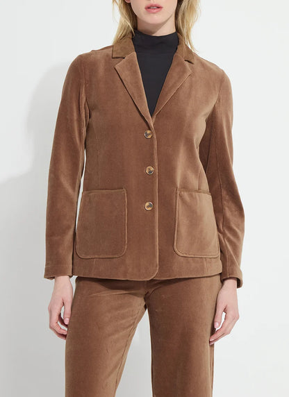 Tilda St Baby Cord Blazer in antique toffee by Lysse