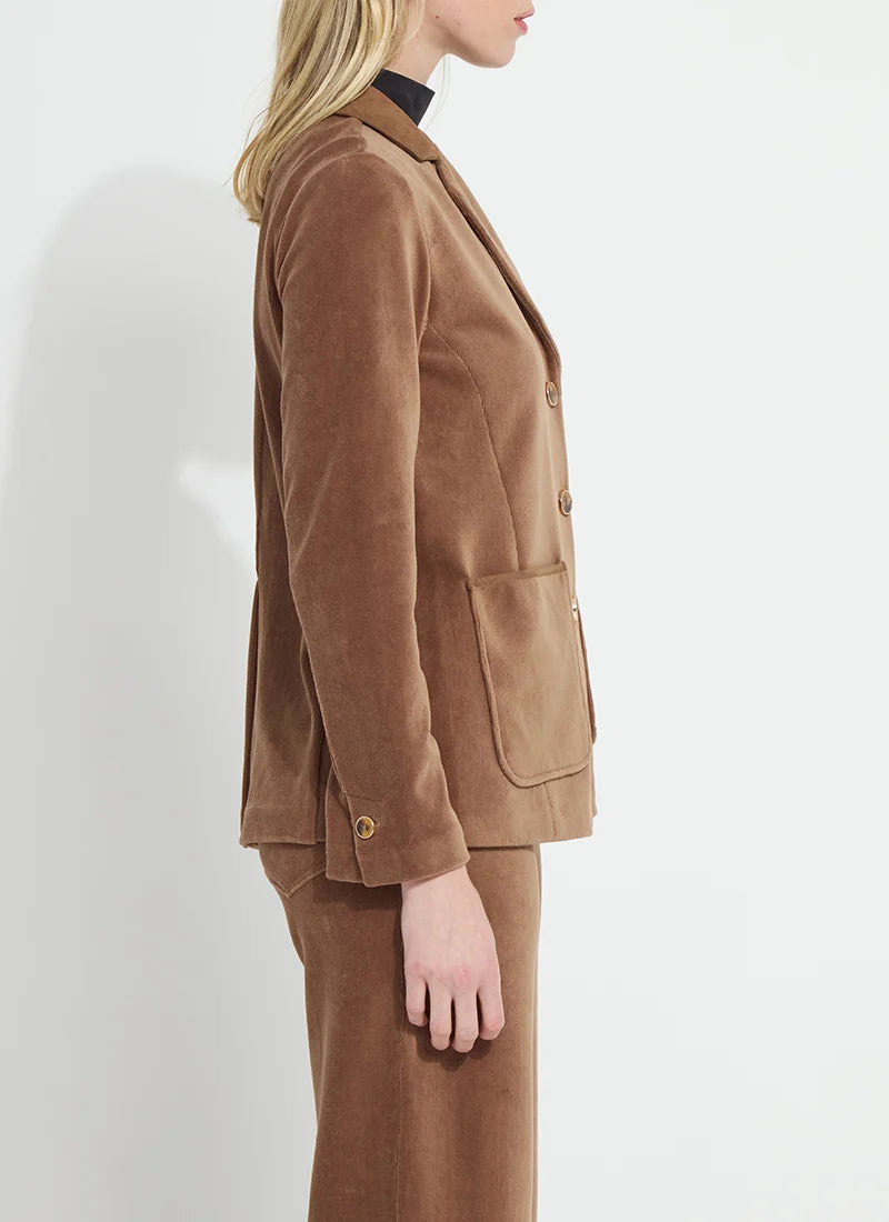 Tilda St Baby Cord Blazer in antique toffee by Lysse