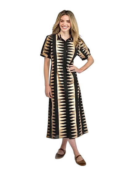 Kris Edgy Dress in black by Beau & Ro