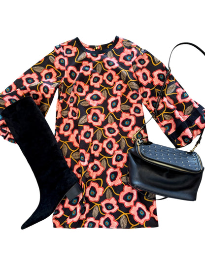 London Mini Dress in poppies by Elizabeth James