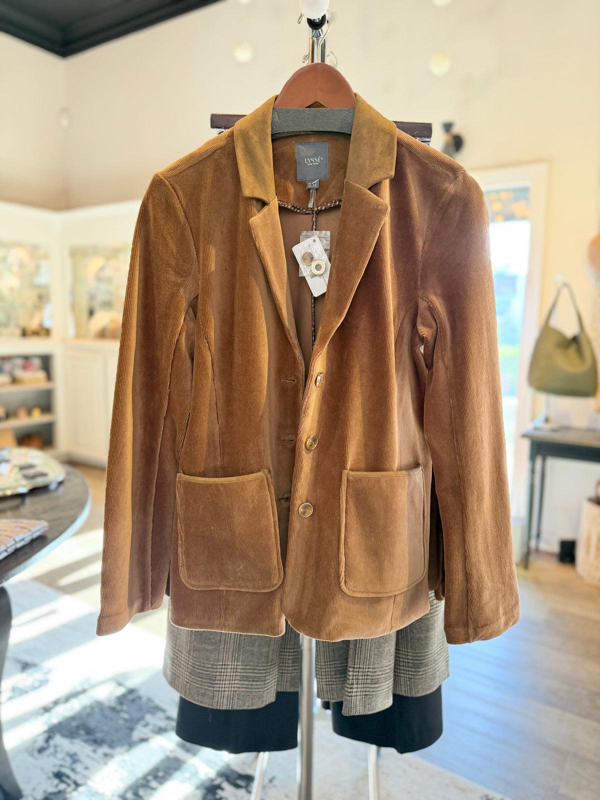 Tilda St Baby Cord Blazer in antique toffee by Lysse