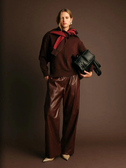 Dan Sweater in cacao by Deluc