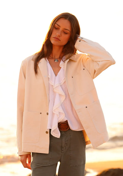 Billie Barn Jacket in natural by Dylan