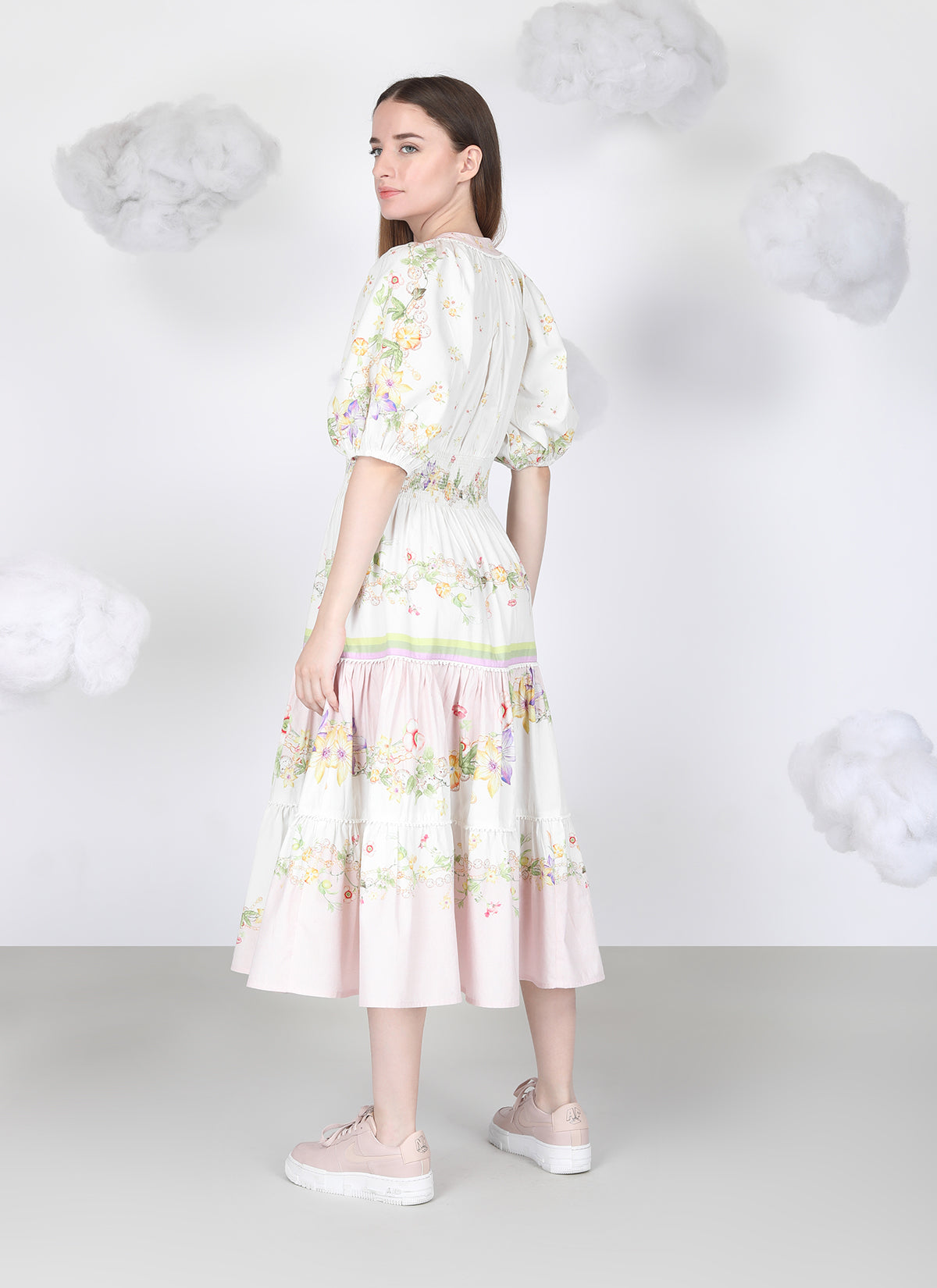 Lilyana Midi Dress in off white by Blank