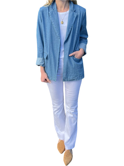 Payton Blazer in chambray by Steve Madden