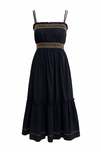Bertille Dress in black by Exquise
